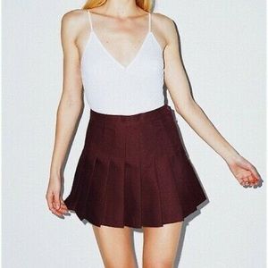 American Apparel Gabardine Tennis Skirt